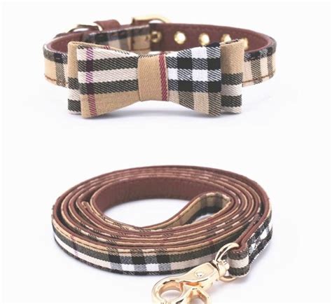 burberry dog leash and collar|burberry dog collar large.